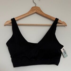 Kindred Bravely Black Adjustable Crossover Nursing Bra